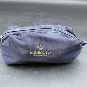 G0217M11 MIKIMOTO ミキモト　コスメポーチ　ネイビー マルチポーチ　旅行ポーチ　