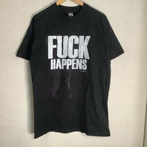 1990s Soundgarden FUCK HAPPENS 当時もの Hanes製 サイズL オルタナティブ ロック 80s 90s ヴィンテージ Tシャツ