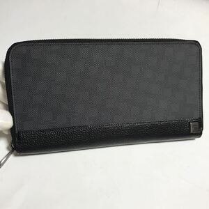 dunhill ディーエイト オーガナイザー　ダンヒル　ラウンドファスナー　長財布　牛革　PVC ブラック　トラベルウォレット　 L2F112Z