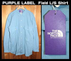 送料無料 即決【未使用】 THE NORTH FACE PURPLE LABEL nanamica ★ Field L/S Shirt (XLサイズ) ★ ノースフェイス シャツ NT3311N BL