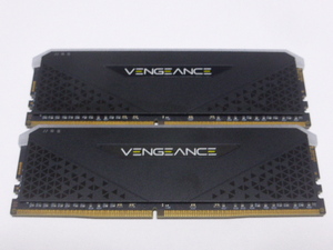 メモリ デスクトップ用 メモリ CORSAIR VENGEANCE RGB RS DDR4-3200 PC4-25600 32GBx2枚 合計64GB CMG64GX4M2E3200C16 起動確認済みです