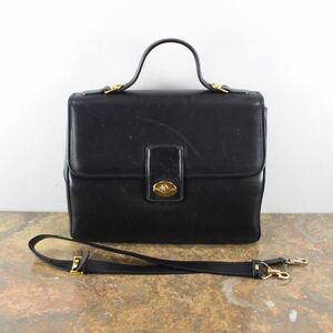 OLD GUCCI TURN LOCK LEATHER 2WAY SHOULDER BAG MADE IN ITALY/オールドグッチターンロックレザー2WAYショルダーバッグ