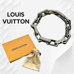 高級 箱保存袋付き LOUIS VUITTON ルイヴィトン ブレスレット・チェーン モノグラム コリエチェーン M64223 US1118