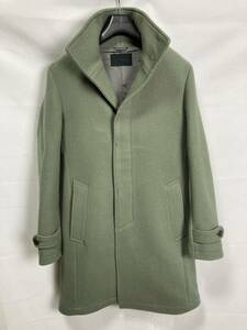 junhashimoto STAND COLLAR COAT スタンドカラーコート　カーキ　香川真司着用モデル　定価78,000円