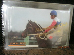 ★競馬カード トウカイテイオー 1997　東ハト　まねき馬カード　No．161