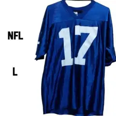 【最終価格】NFL フットボールシャツ　17 ブルー　サイズL
