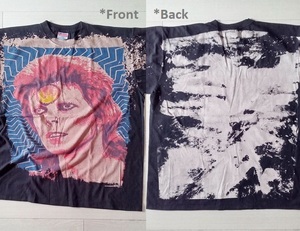 ★［ XL ］「 Mosquitohead David Bowie デヴィッド・ボウイ バンド ビンテージスタイル プリントTシャツ 」新品