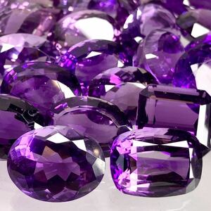 ●天然アメジスト36点おまとめ●F 600ctルース 裸石 宝石 ジュエリー jewerly ジュエリー amethyst 紫水晶 カボション 