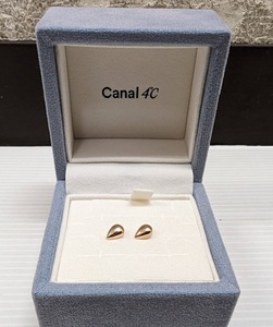 2099) 未使用保管品 Canal4℃ カナルヨンドシー K18 ピアス ペア 