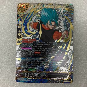 ドラゴンボール超 カードゲーム 英語版 BT20 R 超サイヤ人ブルー ベジット Supreme Gleaming 箔押し foil