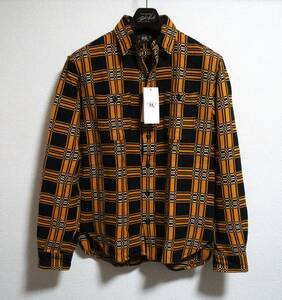 定価48400円【未着用 新品】サイズ:S RRL ダブルアールエル FARRELL JACQUARD WORKSHIRT YELLOW/SULPHUR BLACK 国内正規品