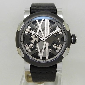 中古美品ロマン・ジェローム【ROMAIN JEROME】　RJ.T.AU.SP.006.01　スチームパンク　オート　ガンメタル　スティール　世界限定999本