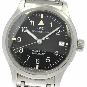 IWC SCHAFFHAUSEN IW324102 パイロットウォッチ マークXII デイト 自動巻き メンズ _781058