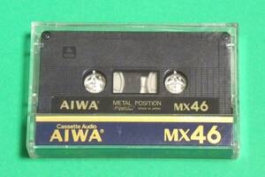 ★ 送料無料 !!!★ Cassete Audio AIWA MX46 ○ METAL POSITION ○ アイワ カセットテープ メタルテープ MX46 ★ USED ★ Made in Japan ★