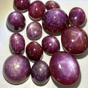 ☆スタールビー14点おまとめ 100ct☆m 約20g ルース 裸石 宝石 コランダム ジュエリー india star ruby corundum