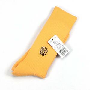 新品【SINA COVA/シナコバ】水兵 ロゴ刺繍!! 靴下/ソックス FREE(約25～27cm) オレンジ/sina004