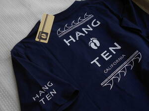 ◆超～おしゃれ！【 Hang TEN / ハンテン 】半袖！バックロゴ・デザイン／Tシャツ◆NV/LL