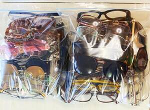 【ブランド含む】メガネまとめ売り　眼鏡まとめ売り　メガネ大量　60本セット　眼鏡、サングラス、老眼鏡など　ジャンク