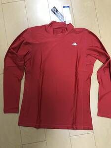 kappa インナーウェア　長袖Tシャツ　超美品　新品タグ付き　赤　レッド　メンズXLサイズ　定価4290