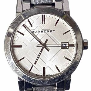 G8759★1円～【バーバリー】BU9000 クォーツ・メンズ 腕時計・稼働品・BURBERRY