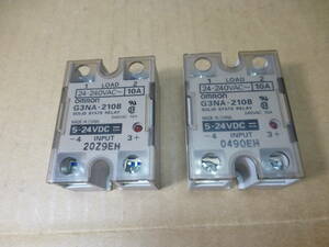 OMRON SOLID STATE RELAY G3NA-210B 2個(管理番号U)