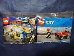 レゴ LEGO 30453 キャプテンマーベル & ニック & 30361 消防士