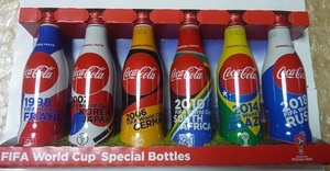 コカコーラスリムボトル ロシア ワールドカップ限定 6本 専用ケース入 未開封品
