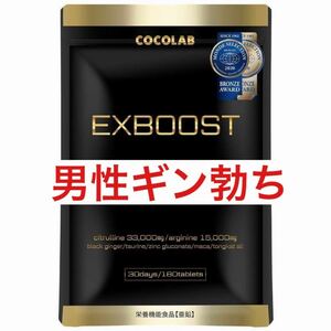 EXBOOST シトルリン アルギニン 亜鉛 マカ メンズサプリ イーエックスブースト コンドーム ローション アカガウクルア 増大 180粒 精力剤