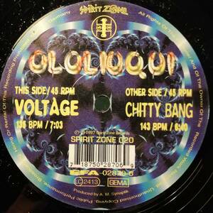 [12]GOA TRANCE　Voltge / Chitty Bang // Ololiuqui [12]45RPM　SPIRIT ZONE 020トランス90ｓハイエナジー　シングル