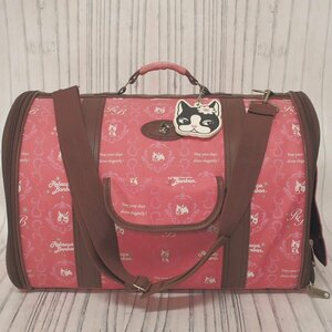 f002 2Fbag レベッカボンボン Rebecca Bonbon ペット用 キャリーバッグ 小型の犬猫用 ショルダー紐 お出掛け 通院 ピンク系