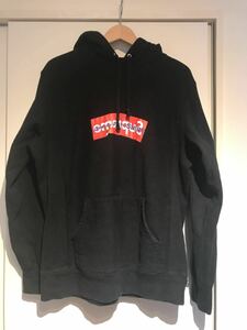 正規品☆Supreme CommedesGarconsSHIRT シュプリーム コムデギャルソンシャツ☆Box Logo Hooded Sweatshirt ボックスロゴパーカー M