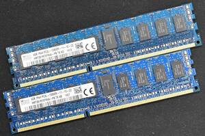 8GB (4GB 2枚組) DDR3L PC3L-12800R DDR3L-1600 REG 1Rx4 240pin ECC Registered SK-Hynix サーバー MacPro向け (管:SA5736