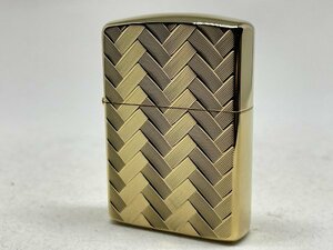 送料無料 ZIPPO[ジッポー]アーマー両面NC彫刻 ワイヤーメッシュ ゴールドメッキ WIRE MESH 3(C)GP