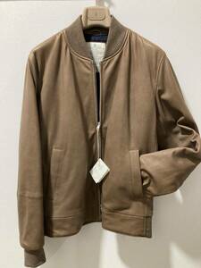 BRUNELLO CUCINELLI leather blouson size M