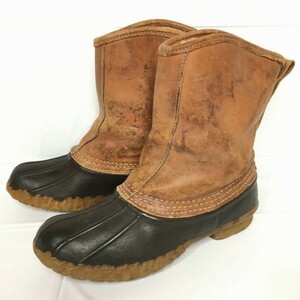 USAビンテージ　L.L.BEAN【サイズ7　25.0】HUNTING　SHOE　スノーブーツ　ライナー付き　ブラウン　管No.V14