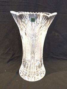 ■10882■HOYA クリスタル 花瓶 花器 花生け ホヤ ガラス ガラス製 クリスタル フラワーベース 置物