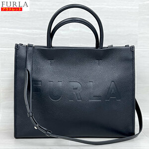 アウトレット！ FURLA フルラ 新品 WONDER M TOTE トートバッグ WB00842 BX1442 ブラック レザー ショルダーバッグ 2way