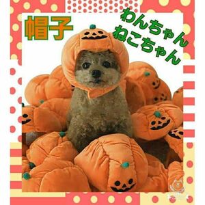 ハロウィーン 犬用 猫用 かぼちゃ帽子 犬服 小型犬 中型犬 ねこ わんちゃん