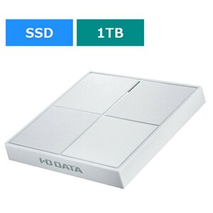 ☆新品未使用☆ I-O DATA ポータブルSSD 1TB SSPL-UT1WR（ホワイト） 匿名 アイオーデータ PS5 PS4/PS4 Pro/Mac対応 USB3.2(Gen1)