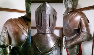 西洋騎士の鎧兜　中世ヨーロッパ　玄関先、応接間、居間等に！！