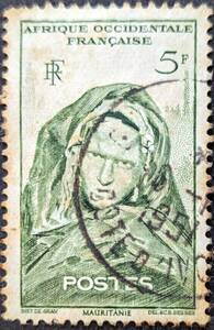 【外国切手】 仏領西アフリカ 1947年03月24日 発行 地元の動機 消印付き