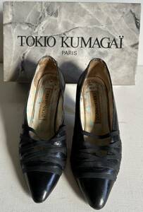 TOKIO KUMAGAI parisトキオクマガイパリ 初期 ストレッチゴムベルト多重巻装飾ハイヒール36