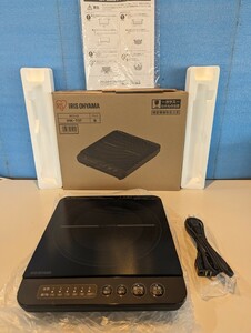 【未使用品】 IRIS OHYAMA アイリスオーヤマ IHコンロ IHクッキングヒーター 卓上IH調理器 IHK-T37-B　2021年製 真