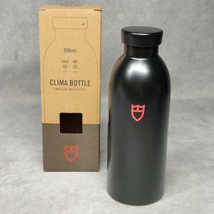 A172【箱付美品】クライマボトル CLIMA BOTTLE 500ml 24BOTTLES ブラック 黒 アウトドア 真空断熱 保温 保冷 水筒 中古品