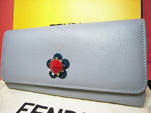 ★★ 未使用品！ 新品同様です！！★★【 FENDI 】フェンディ FENDI フラワー スタッズ 長財布 ★★ FENDI ★★