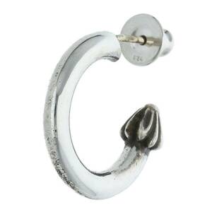 クロムハーツ Chrome Hearts HOOP PLAIN/プレーンフープ シルバーピアス 中古 OM10