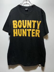 【L】BOUNTY HUNTER logo tee black バウンティー ハンター ロゴ Tシャツ 黒 裾プリントG2327