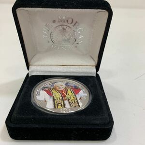 保管品　ベネディクト16世 アメリカ 1ドル銀貨 1oz カラーコイン 2005年 記念硬貨 イーグル シルバーコイン 1オンス ローマ教皇　銀貨 