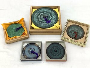 銅鏡/前漢鏡/レプリカ/銅製/鉄製/まとめ/共箱付き 中古品 ACB