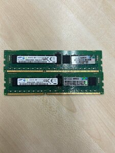 【中古品・現状品】SAMSUNG 8GB 1Rx4 PC3L-12800R HPE 純正 731656-081 メモリ 2枚セット